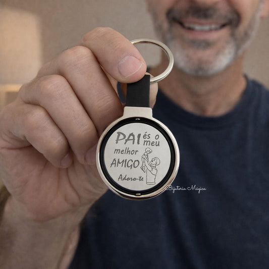 Porta-chaves Pai é o Meu Melhor Amigo