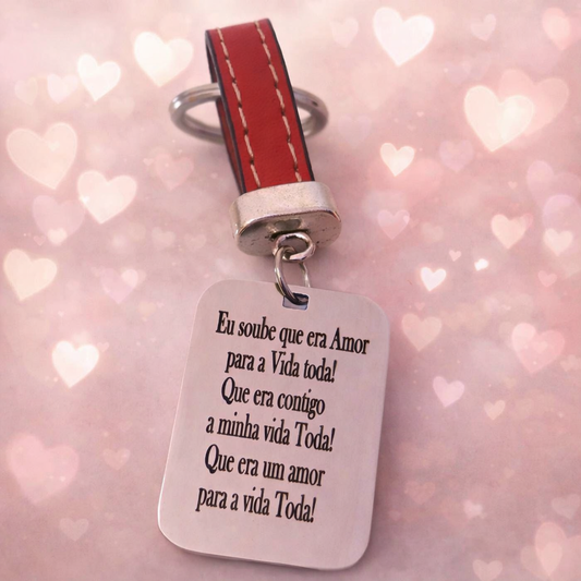Porta-Chaves Amor para a Vida Toda 