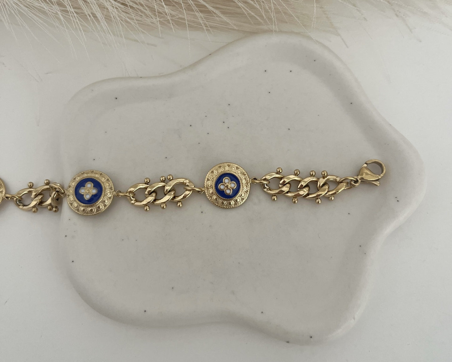 Pulseira Caramujo Azul