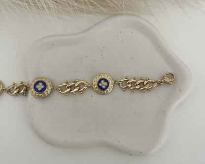 Pulseira Caramujo Azul