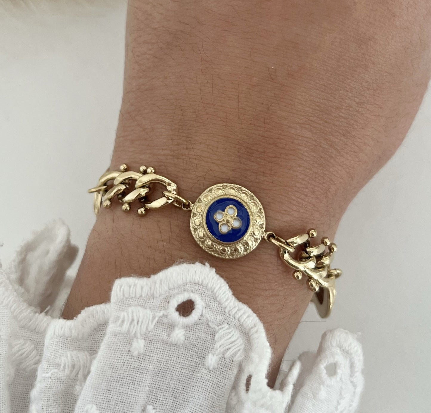 Pulseira Caramujo Azul