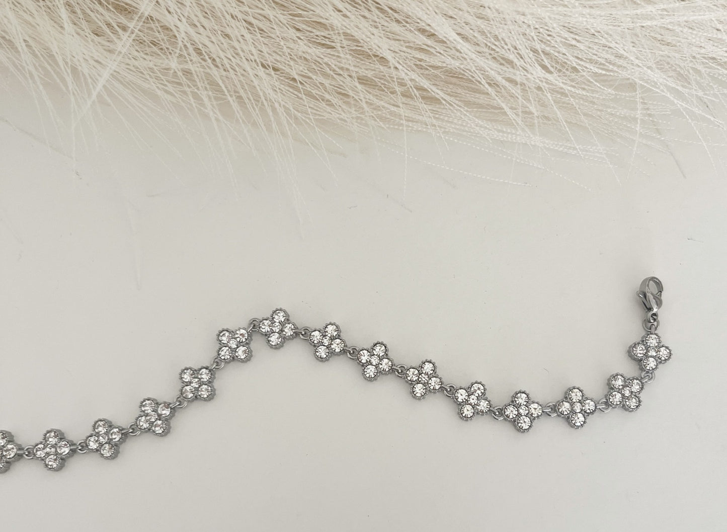 Silver Clover Bracelet