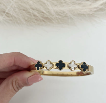 Pulseira Rígida Clover Luxe