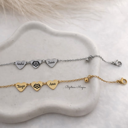 Pulseira Trio de Amor