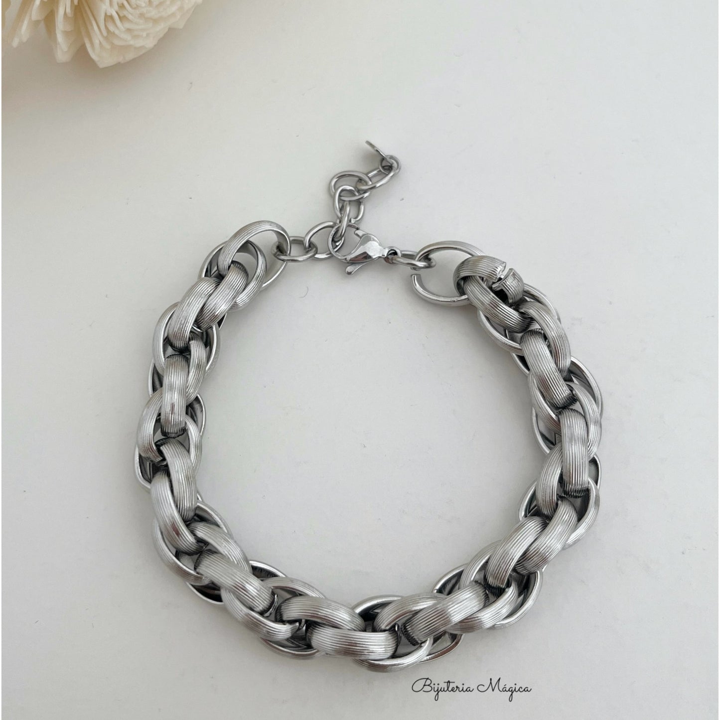 Pulseira Corrente Clássica em Aço