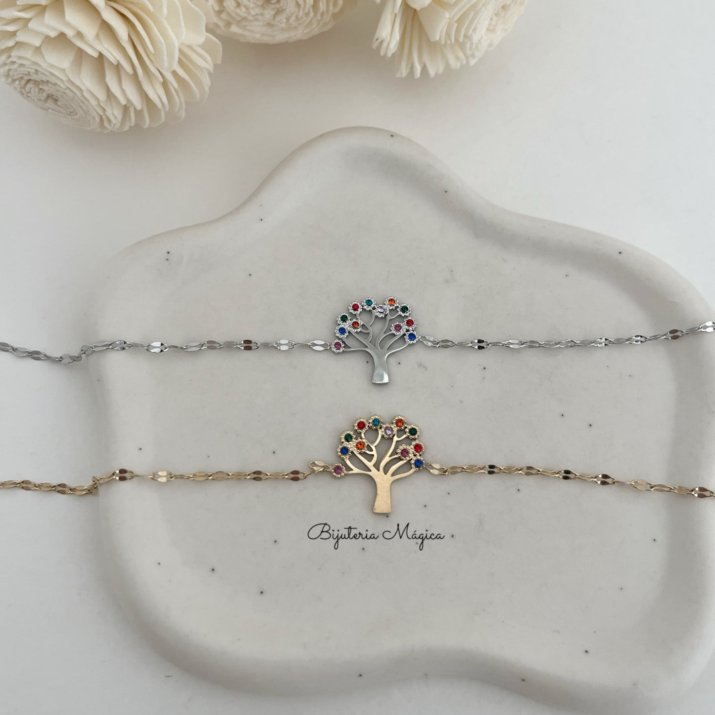 Pulseira Árvore da Vida com Cristais