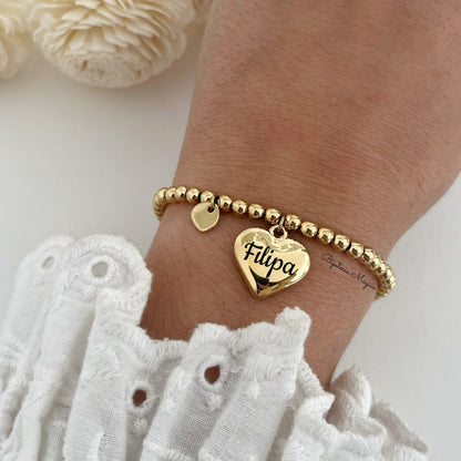 Pulseira Coração Personalizável