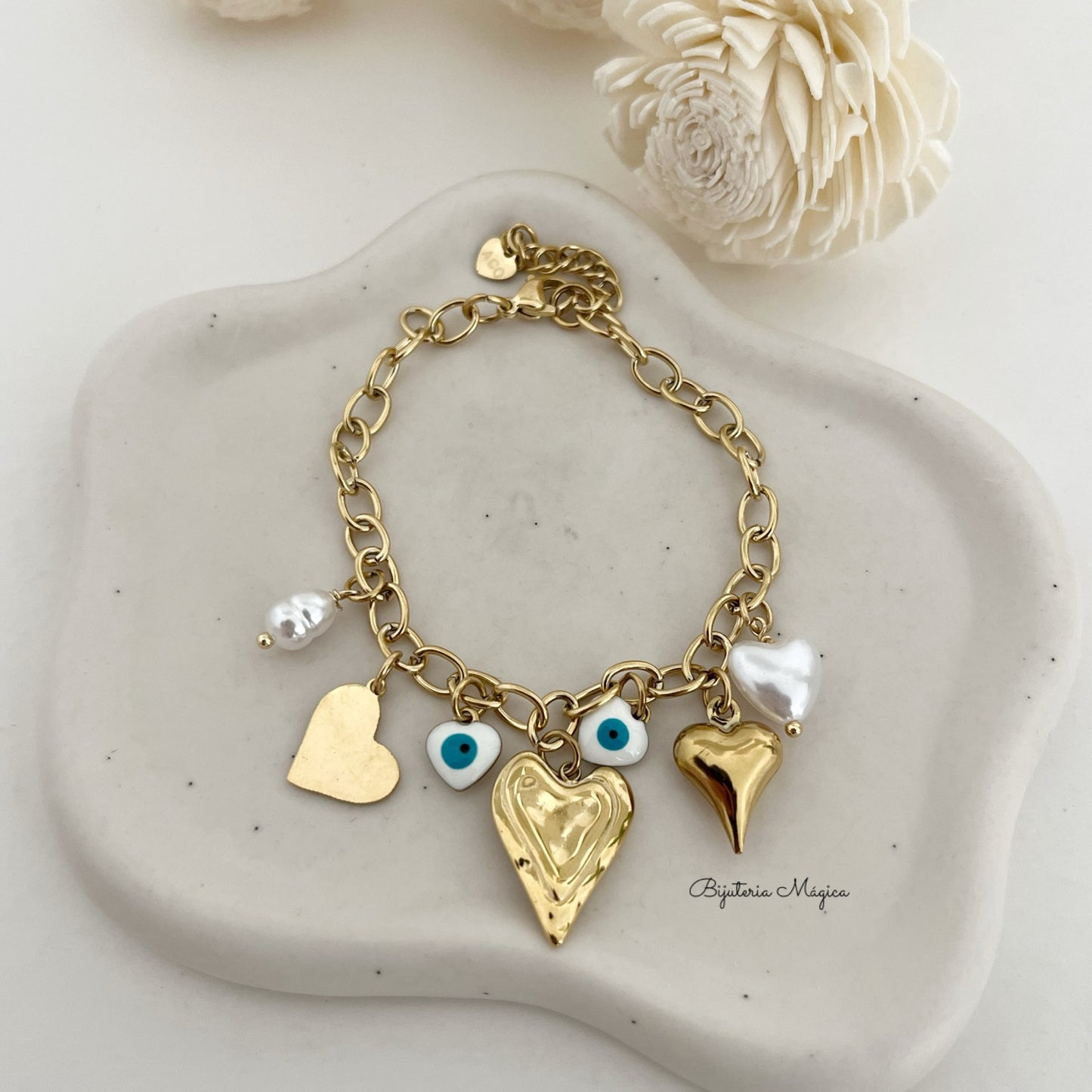 Pulseira Amuletos My Hearts