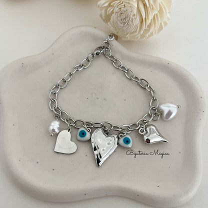 Pulseira Amuletos My Hearts
