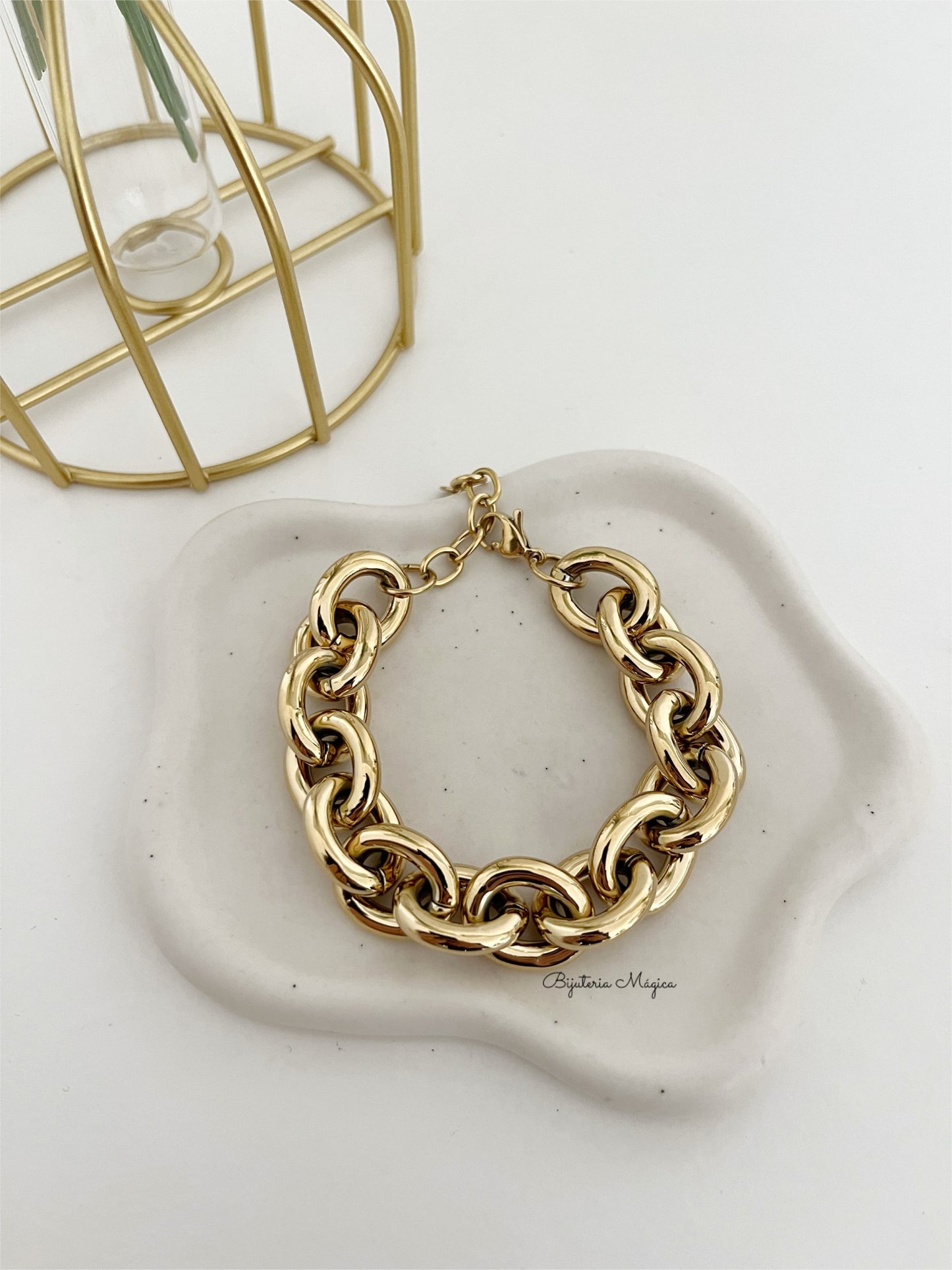 Pulseira Elos Clássicos em Aço