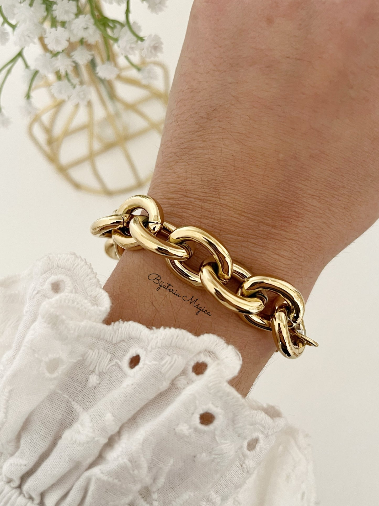 Pulseira Elos Clássicos em Aço