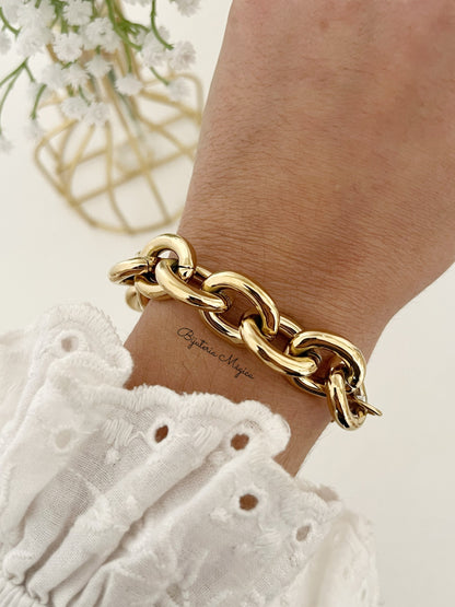 Pulseira Elos Clássicos em Aço