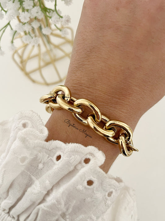 Pulseira Elos Clássicos em Aço