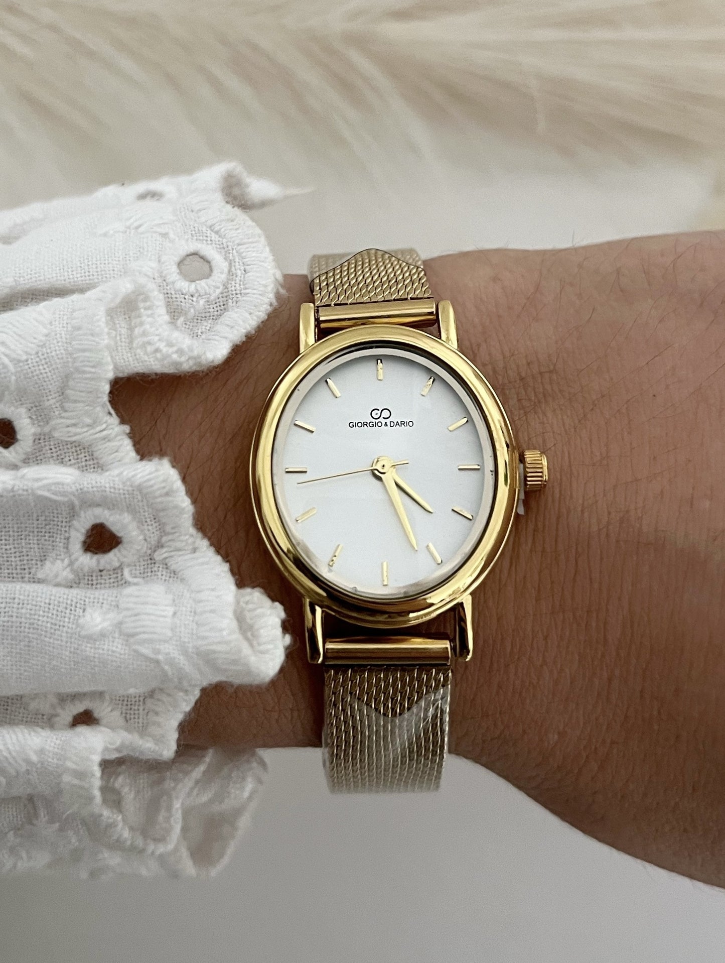 Relógio Classic Mesh Dourado