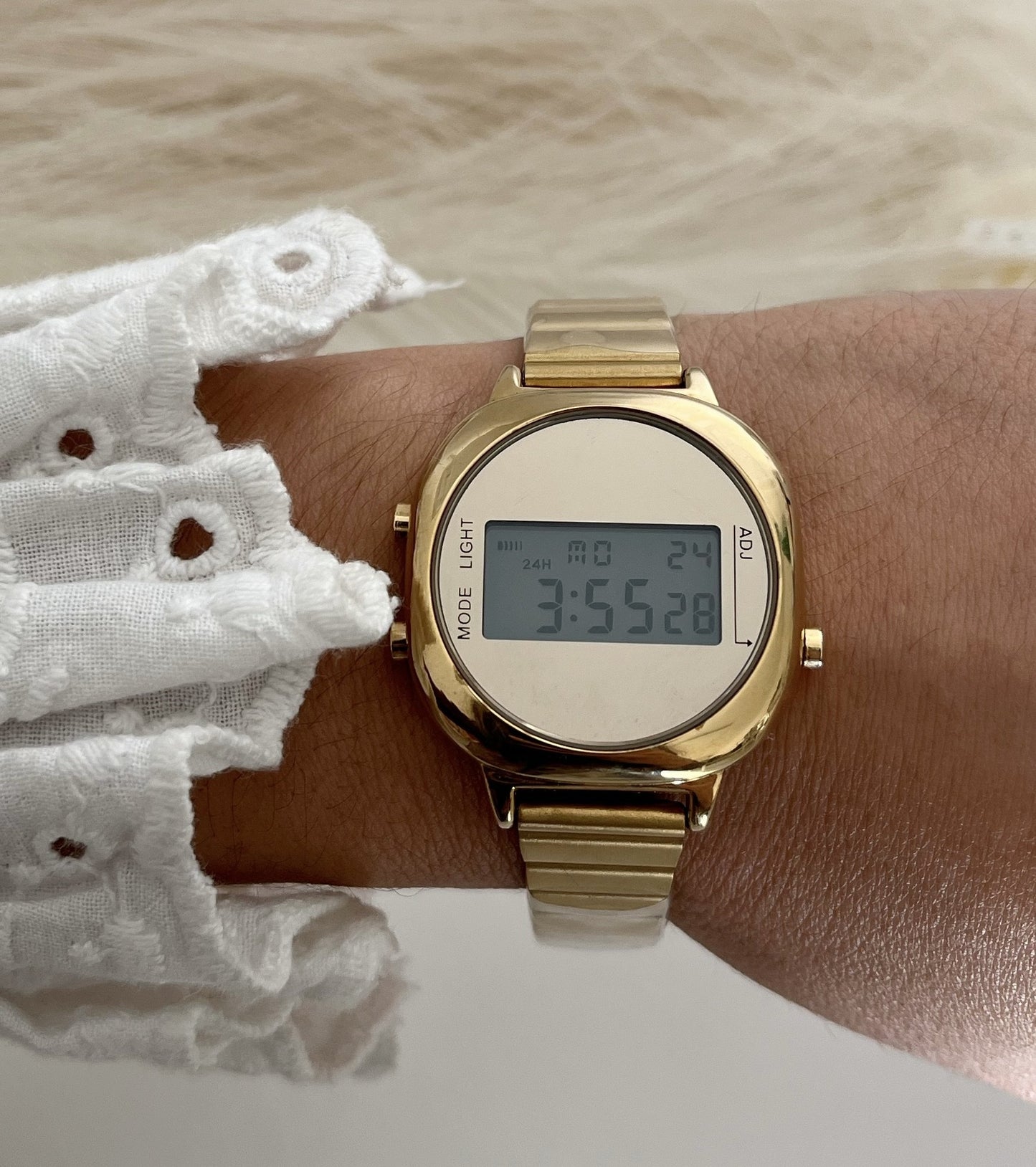 Vintage Gold Digital Watch