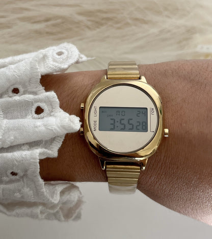 Vintage Gold Digital Watch