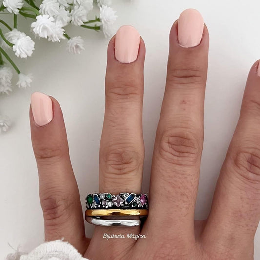 Anel Constelação Colorida