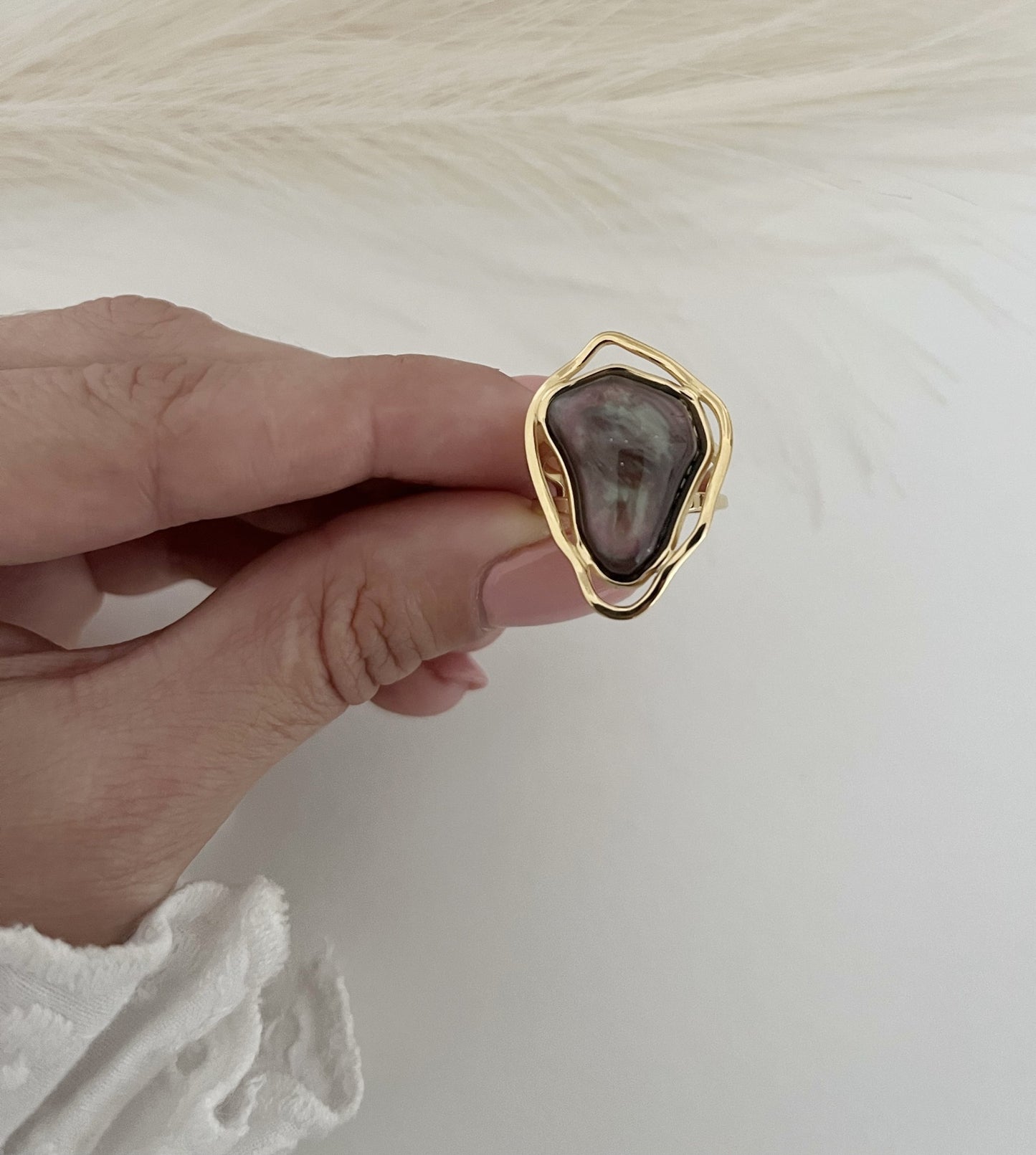 Organic Stone Ring