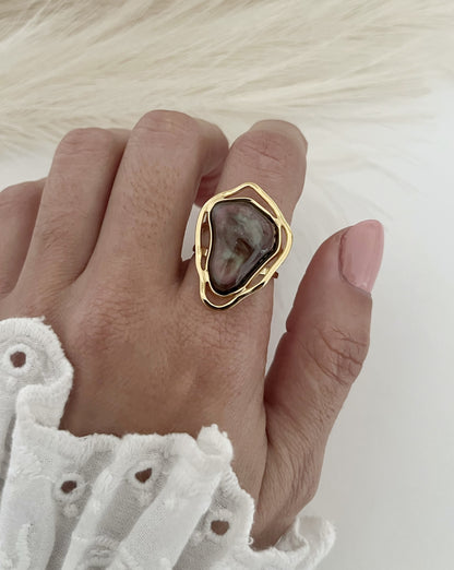 Organic Stone Ring