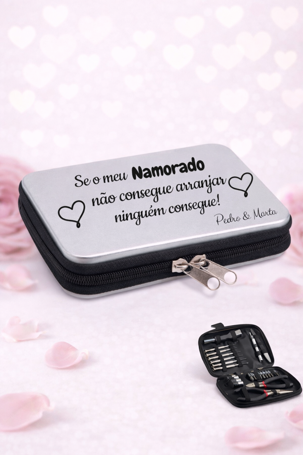 Set de Ferramentas Personalizado – “Se o meu Namorado não consegue arranjar, ninguém consegue!”