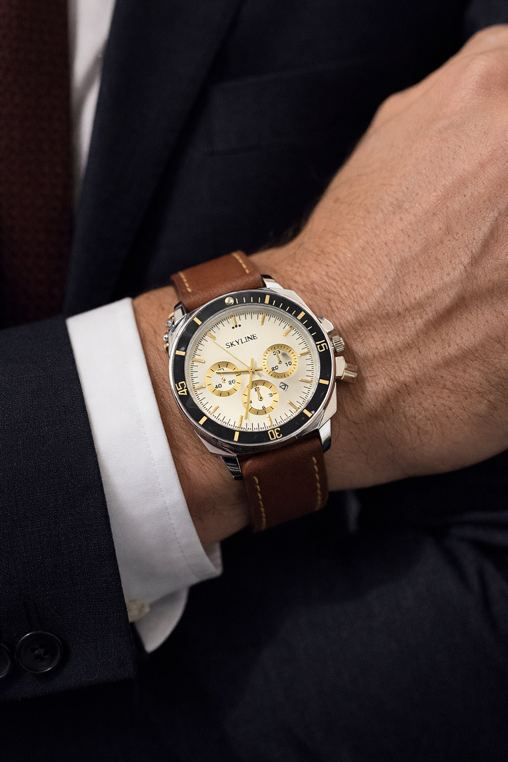 Relógio Masculino Skyline Elegance