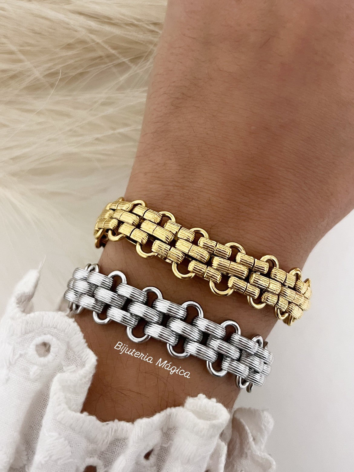 Pulseira Intemporal em Aço Inoxidável